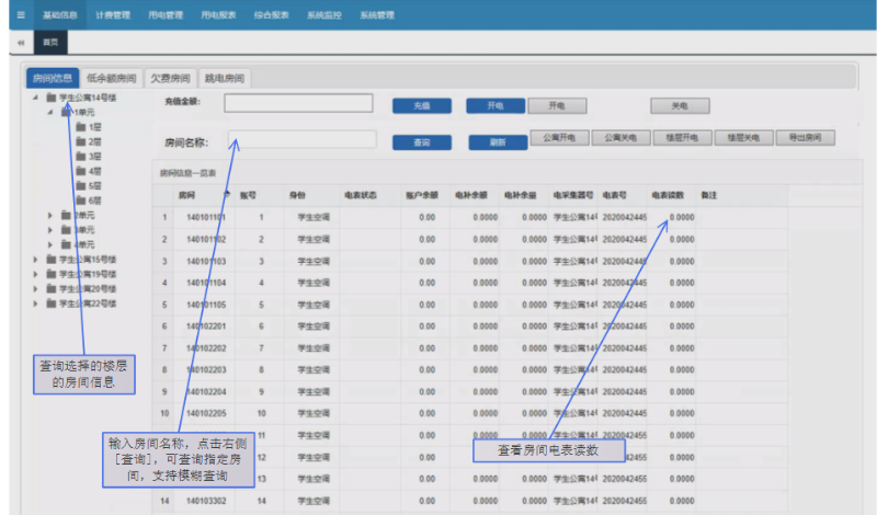 远程售电系统界面