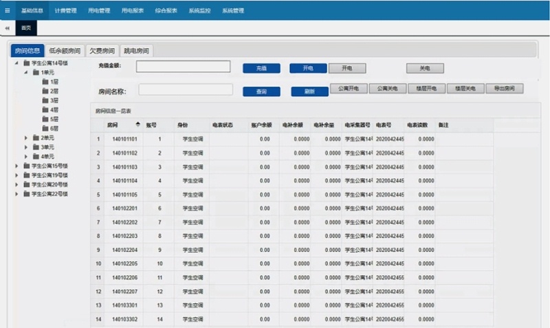 远程售电系统界面